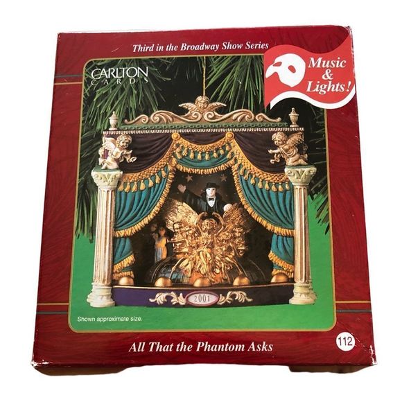 Carlton Cards Heirloom Collection The Phantom of the Opera 2001 - RARE, … - Picture 4 of 10